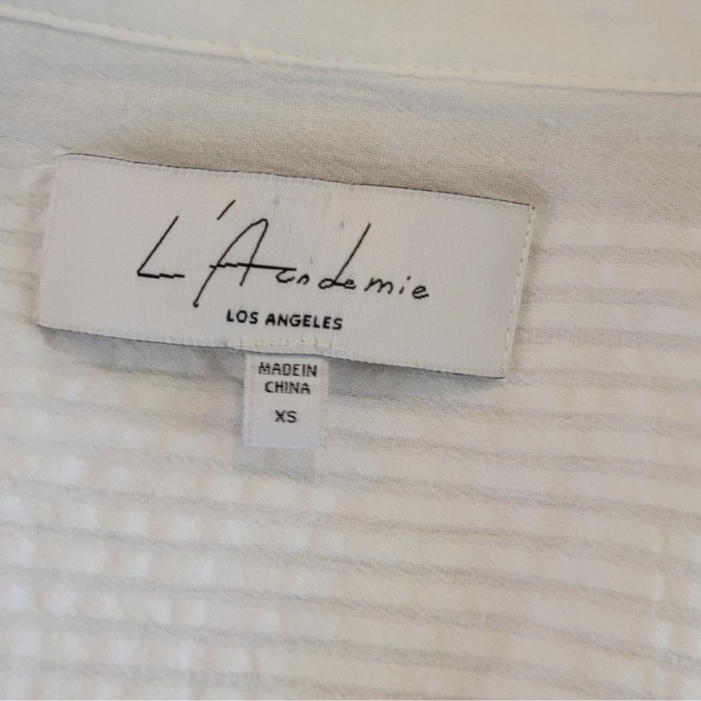 L'Academie Le Court Cotton Shirt Mini Dresss - Picture 5 of 11